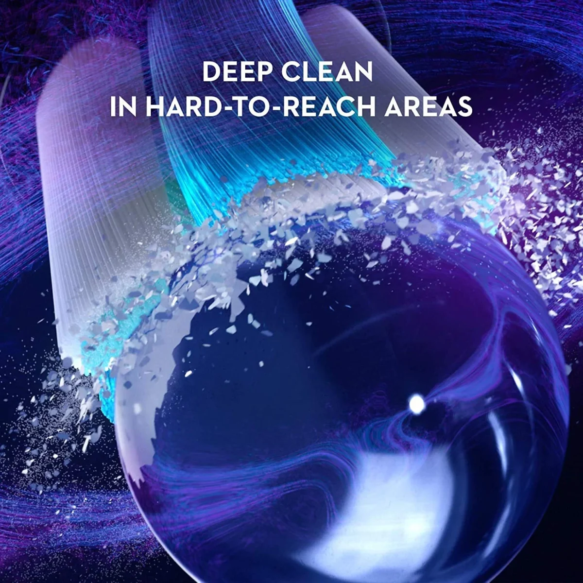 Oral-B iO Gentle Care Replacement Brush Heads, White - 4 Heads - Image 2