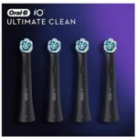Oral-B iO Ultimate Cleaning Electric Toothbrush Heads Black - 4 Heads - Image 2