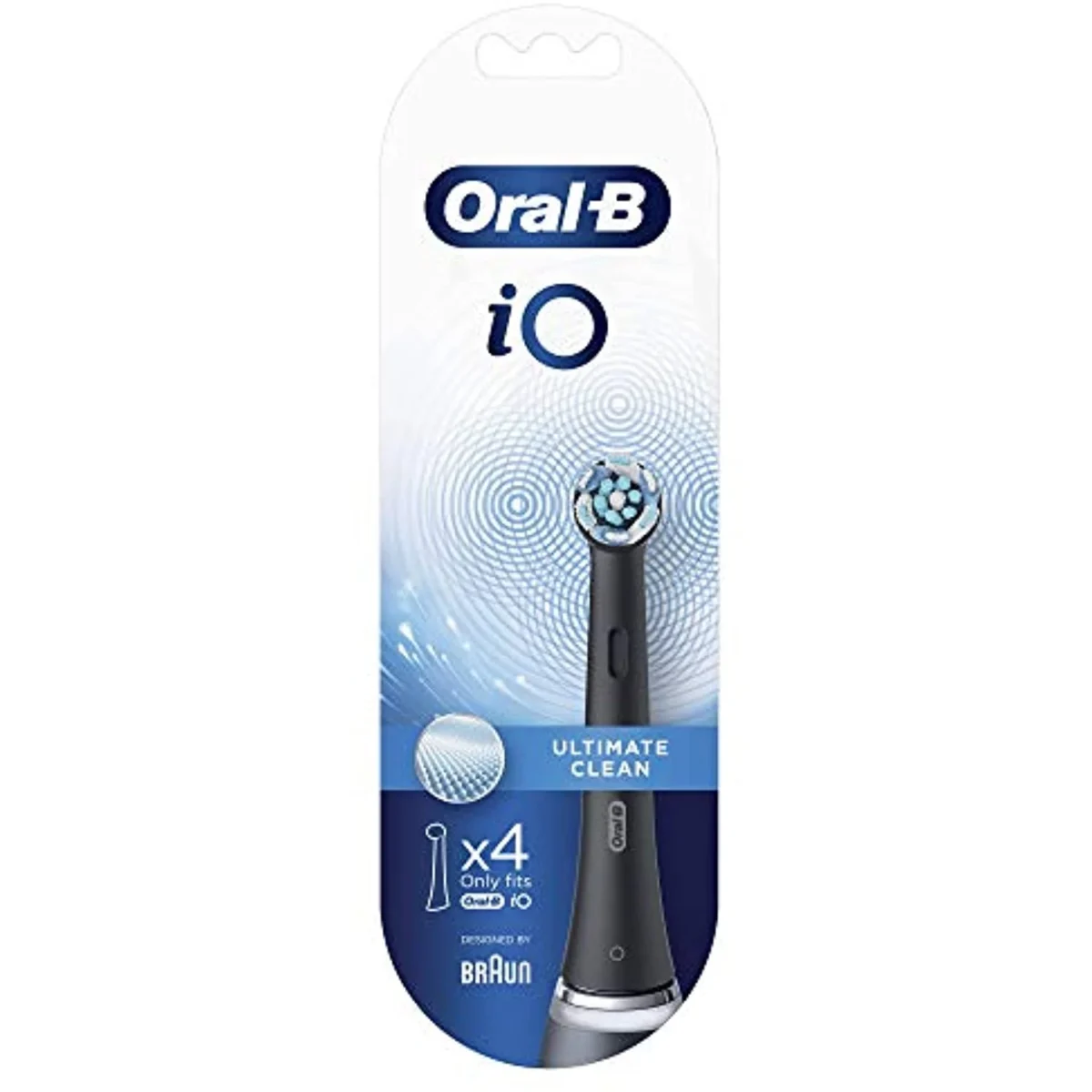 Oral-B iO Ultimate Cleaning Electric Toothbrush Heads Black - 4 Heads - Image 6