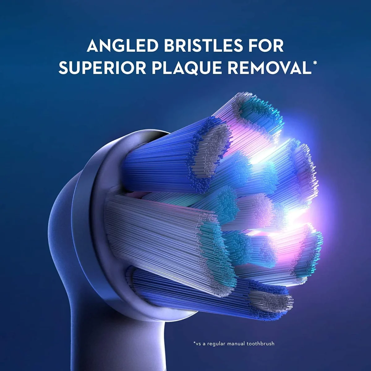 Oral-B iO Gentle Care Replacement Brush Heads, White - 4 Heads - Image 3