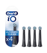 Oral-B iO Ultimate Cleaning Electric Toothbrush Heads Black - 4 Heads