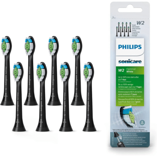 8x Packs Black W2 for Philips Sonicare DiamondClean Toothbrush Heads