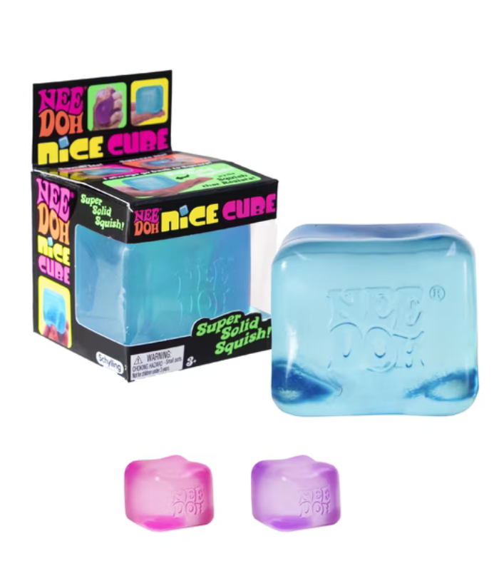 Nee doh Nice Cube, Satisfying Square Shaped Sensory (1 piece random color) Nee doh Nice Cube, Satisfying Square Shaped Sensory (1 piece random color) - Image 1