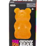 Schylling NeeDoh Gummy Bear Stress Ball, Orange